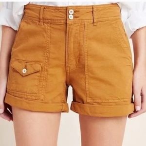 Anthropologie wanderer cargo shorts, clay brown NWT size 27